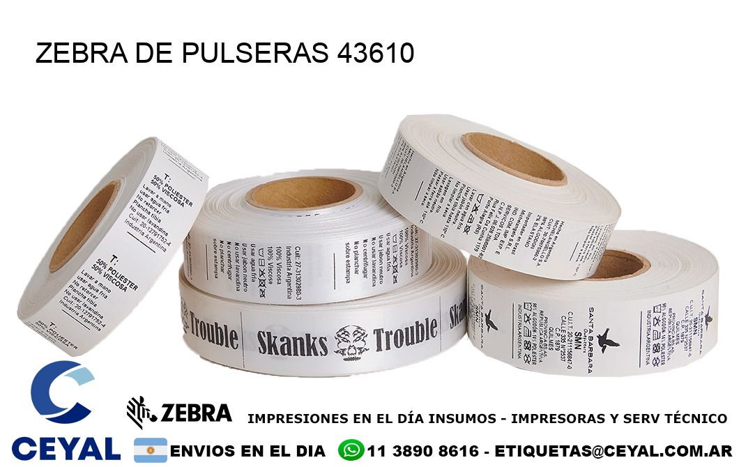 ZEBRA DE PULSERAS 43610