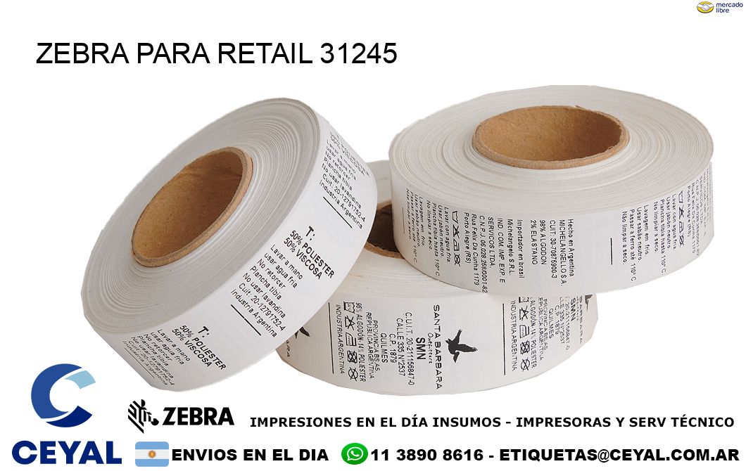 ZEBRA PARA RETAIL 31245