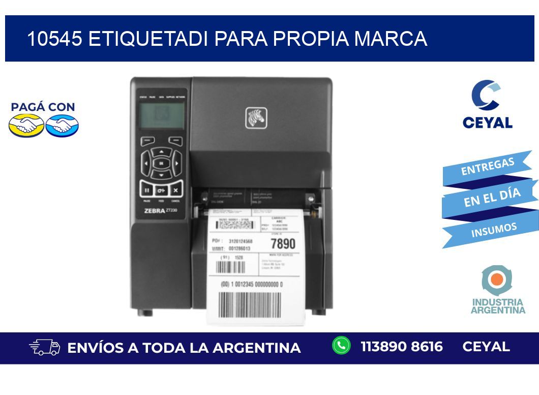 10545 ETIQUETADI PARA PROPIA MARCA