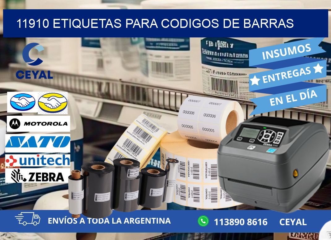 11910 ETIQUETAS PARA CODIGOS DE BARRAS