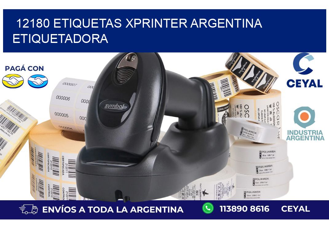 12180 etiquetas xprinter argentina ETIQUETADORA