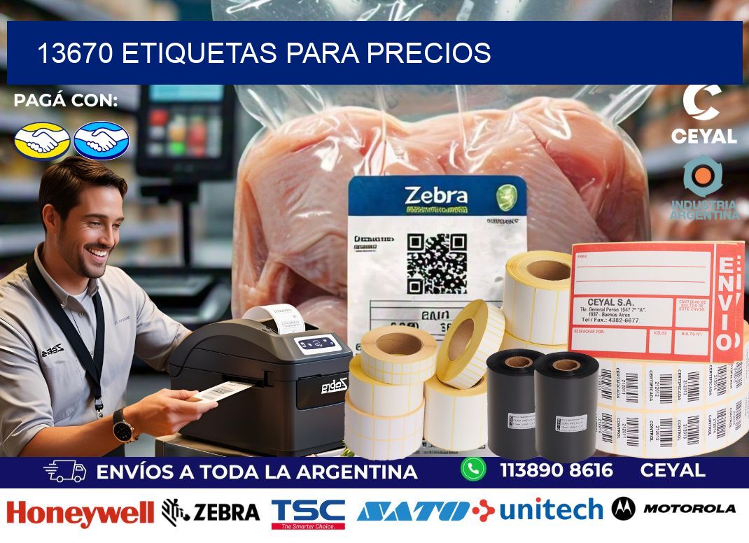 13670 ETIQUETAS PARA PRECIOS