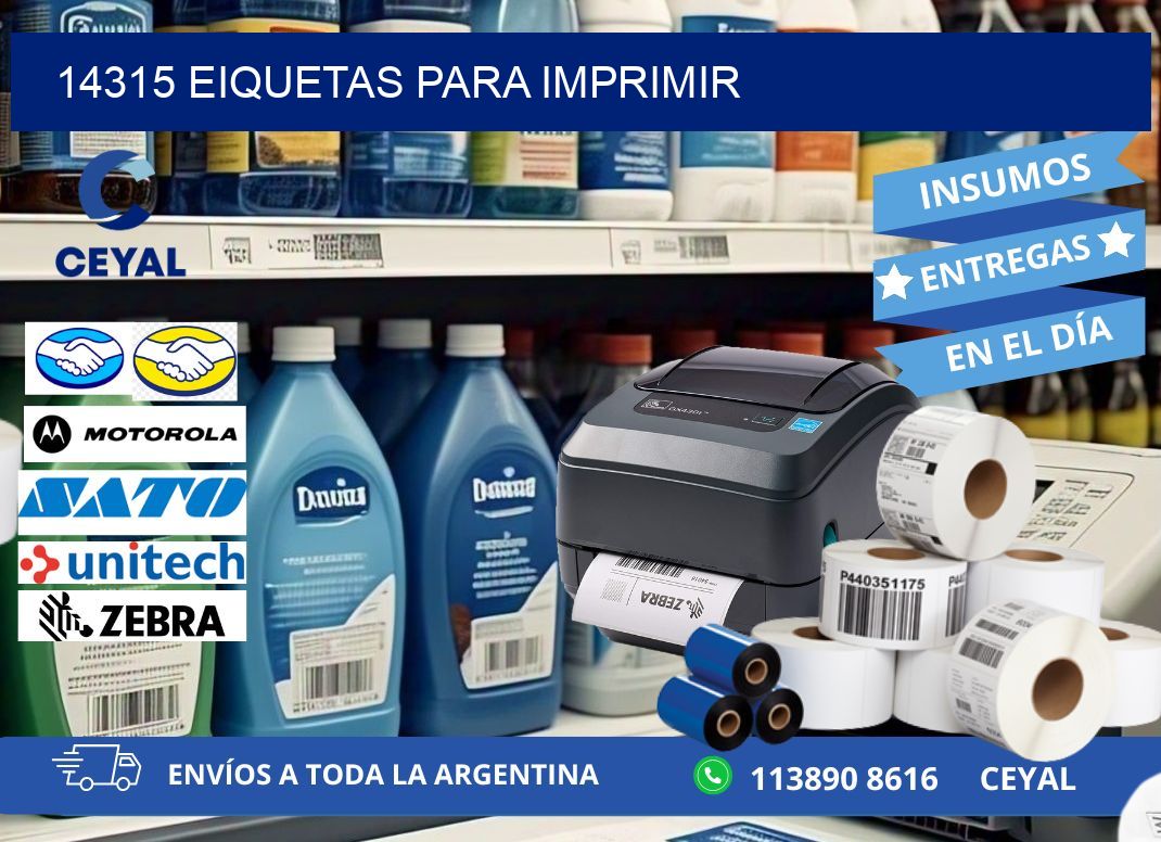 14315 EIQUETAS PARA IMPRIMIR