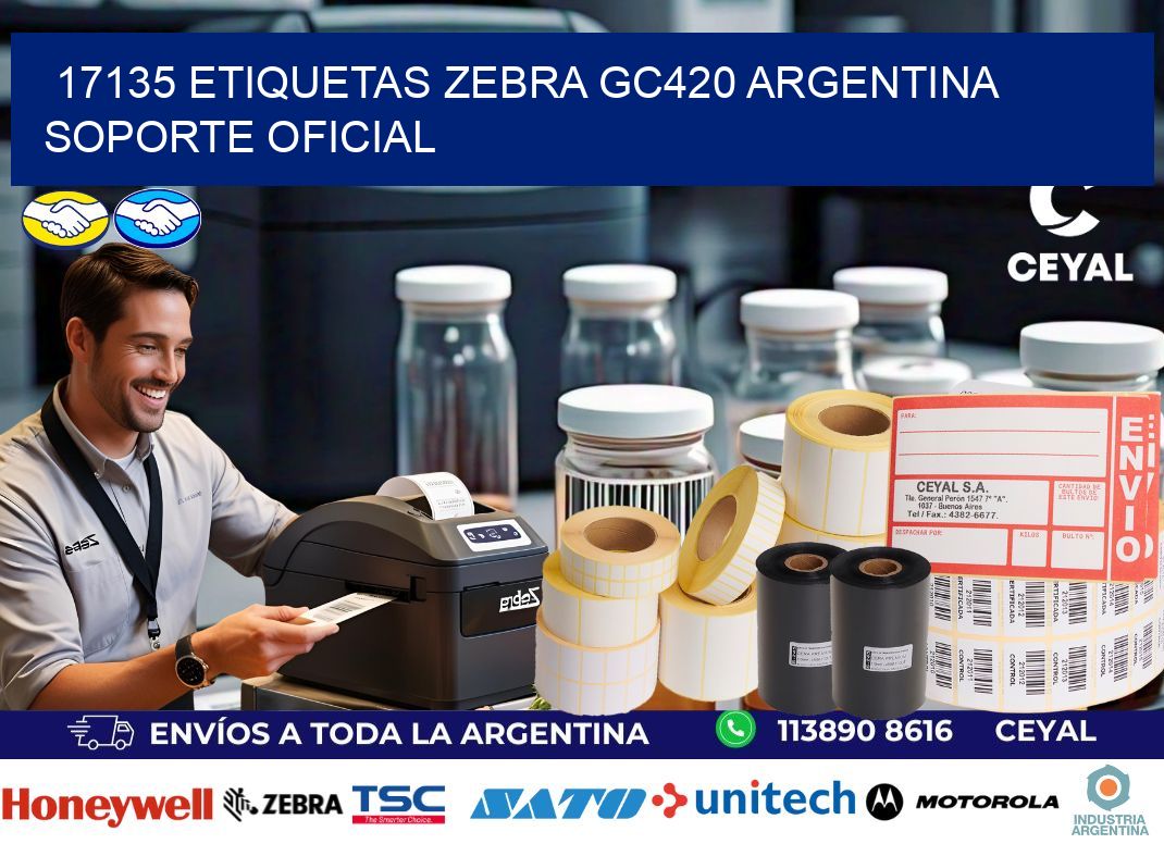 17135 etiquetas zebra gc420 argentina SOPORTE OFICIAL