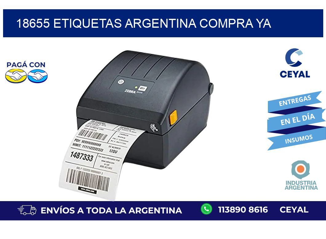 18655 etiquetas argentina COMPRA YA