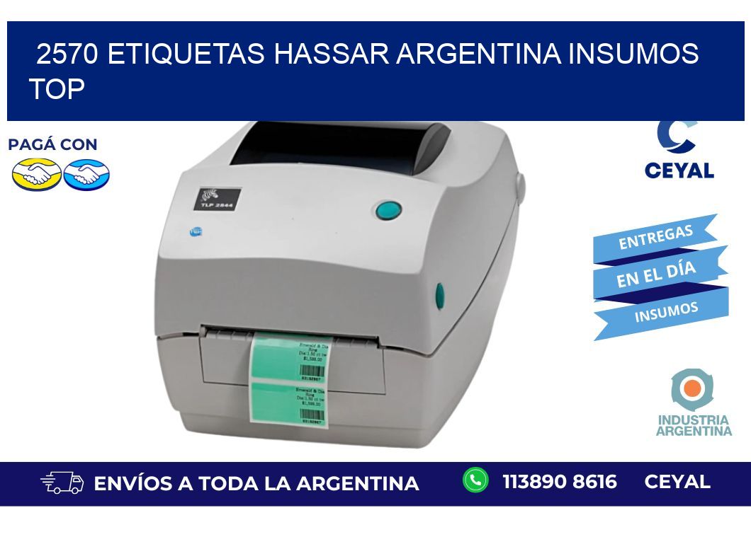 2570 etiquetas hassar argentina INSUMOS TOP