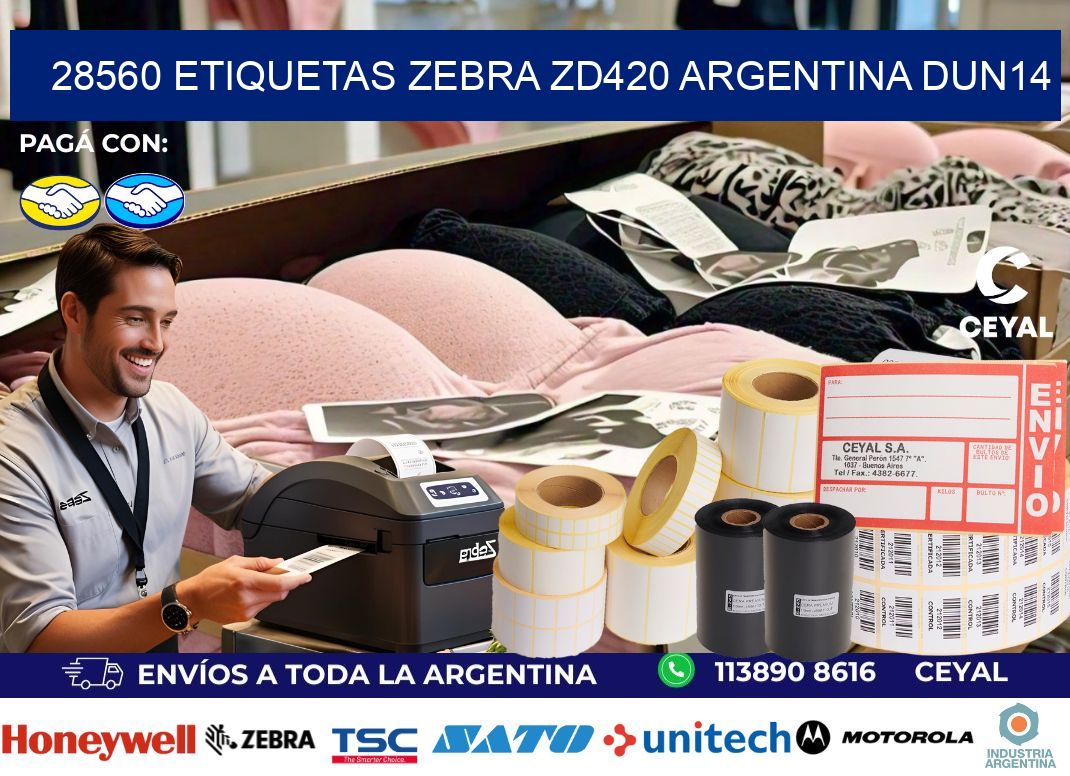 28560 etiquetas zebra zd420 argentina DUN14