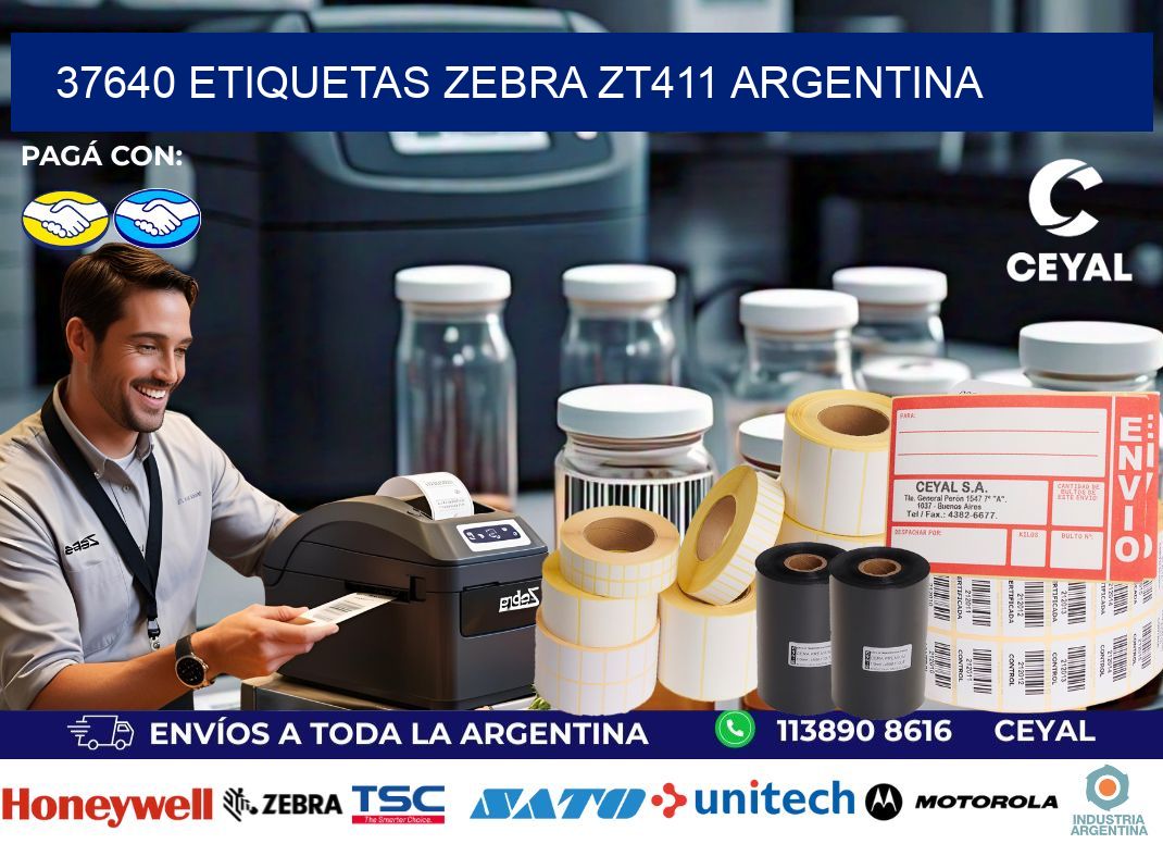 37640 etiquetas zebra zt411 argentina
