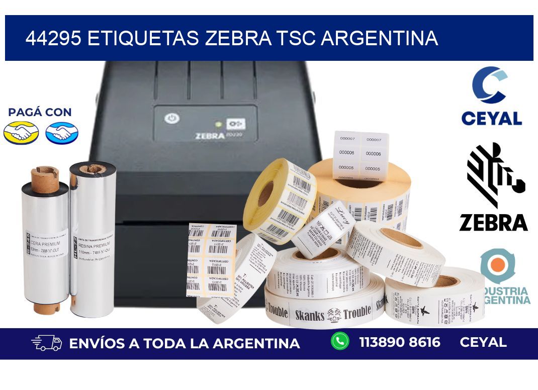 44295 etiquetas zebra tsc argentina