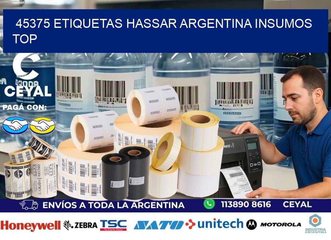 45375 etiquetas hassar argentina INSUMOS TOP