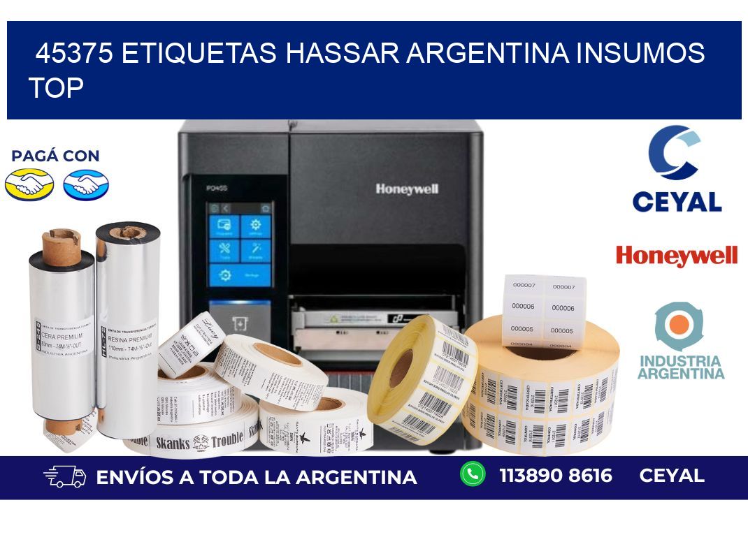 45375 etiquetas hassar argentina INSUMOS TOP
