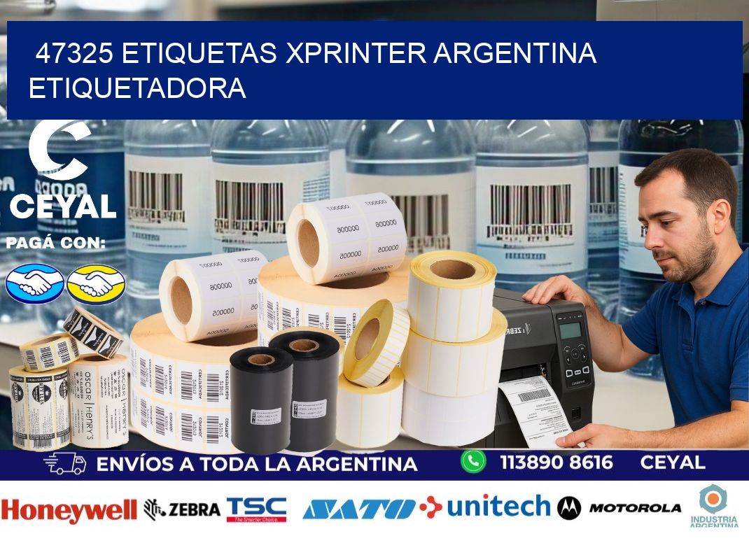 47325 etiquetas xprinter argentina ETIQUETADORA