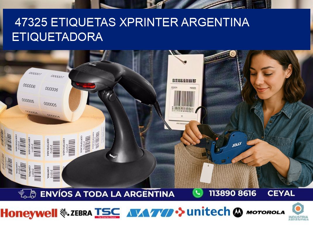 47325 etiquetas xprinter argentina ETIQUETADORA