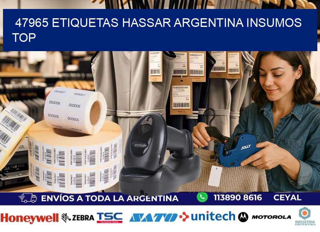 47965 etiquetas hassar argentina INSUMOS TOP
