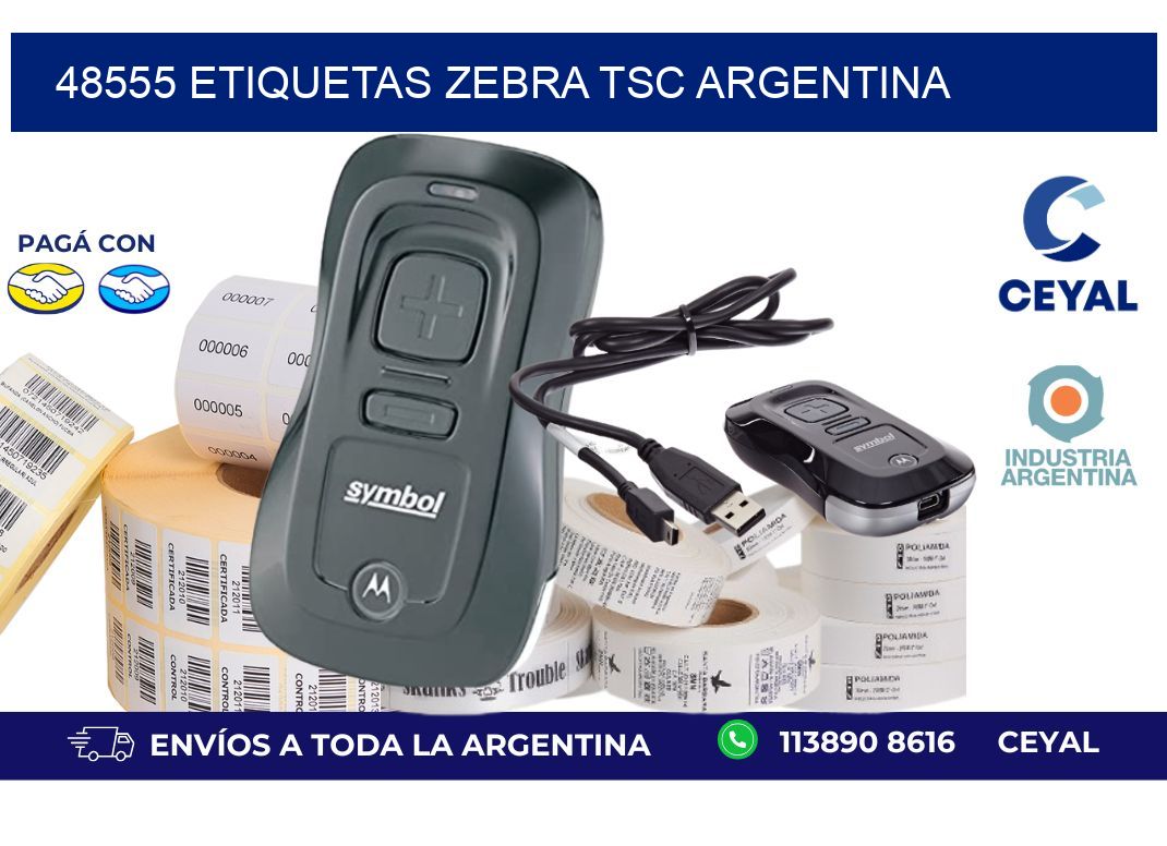 48555 etiquetas zebra tsc argentina