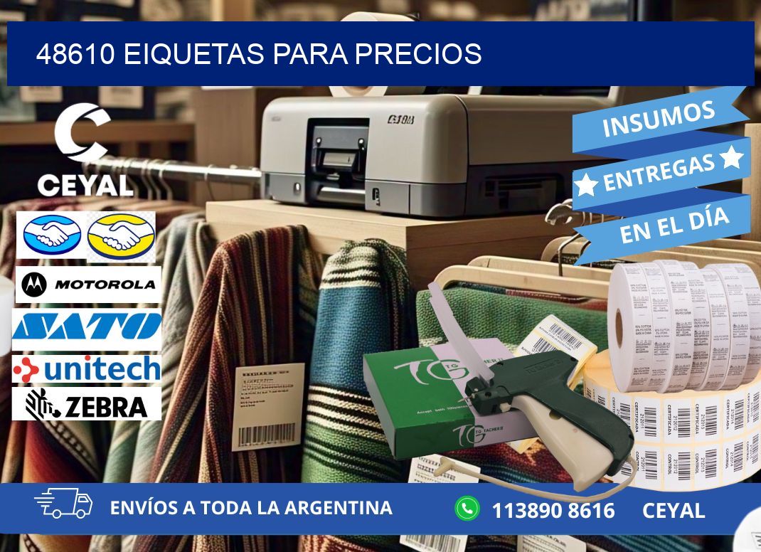 48610 EIQUETAS PARA PRECIOS