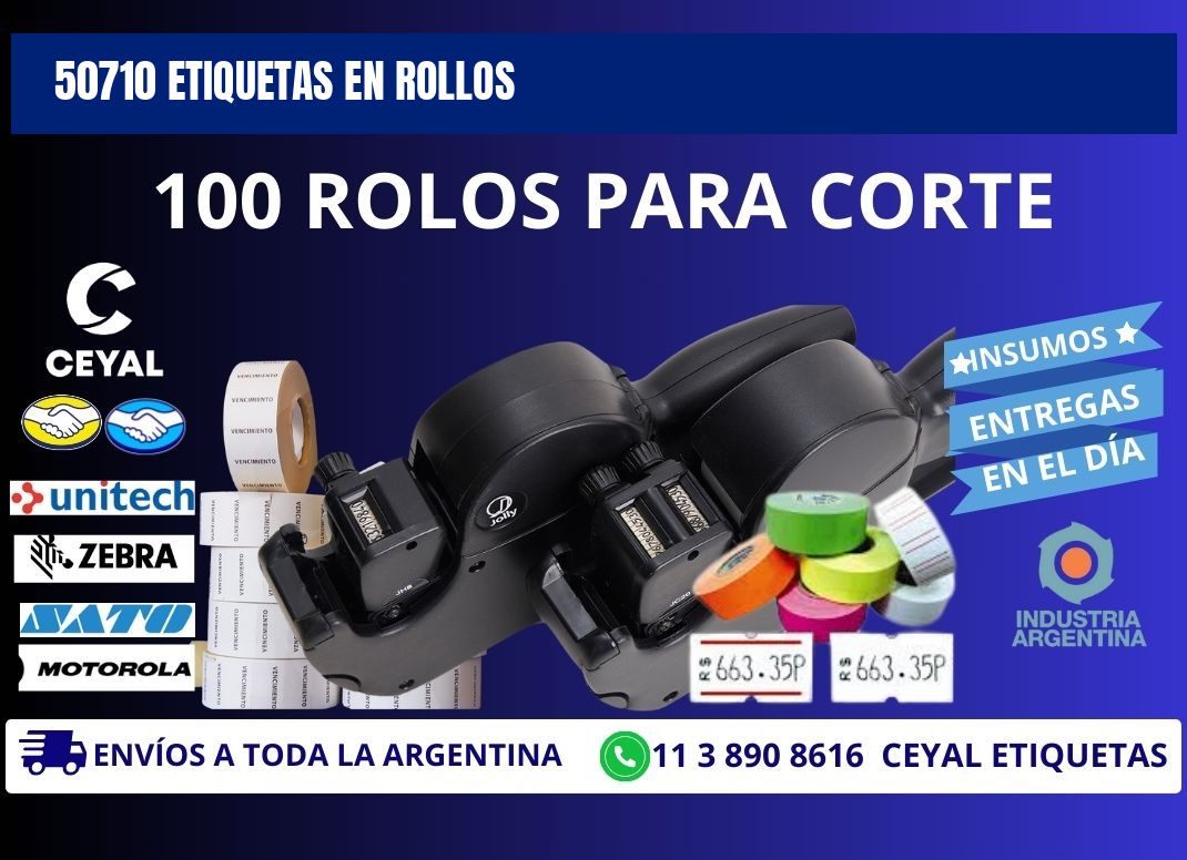 50710 ETIQUETAS EN ROLLOS