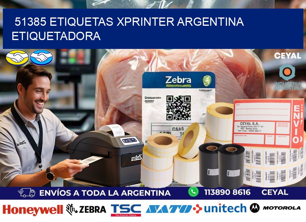 51385 etiquetas xprinter argentina ETIQUETADORA