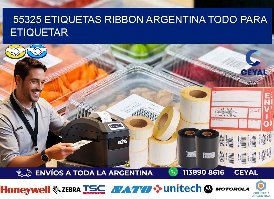 55325 etiquetas ribbon argentina TODO PARA ETIQUETAR