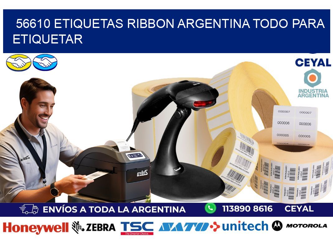 56610 etiquetas ribbon argentina TODO PARA ETIQUETAR