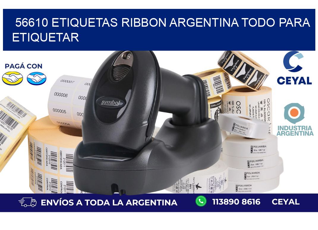 56610 etiquetas ribbon argentina TODO PARA ETIQUETAR