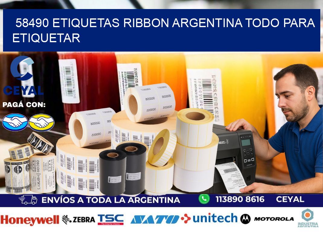 58490 etiquetas ribbon argentina TODO PARA ETIQUETAR