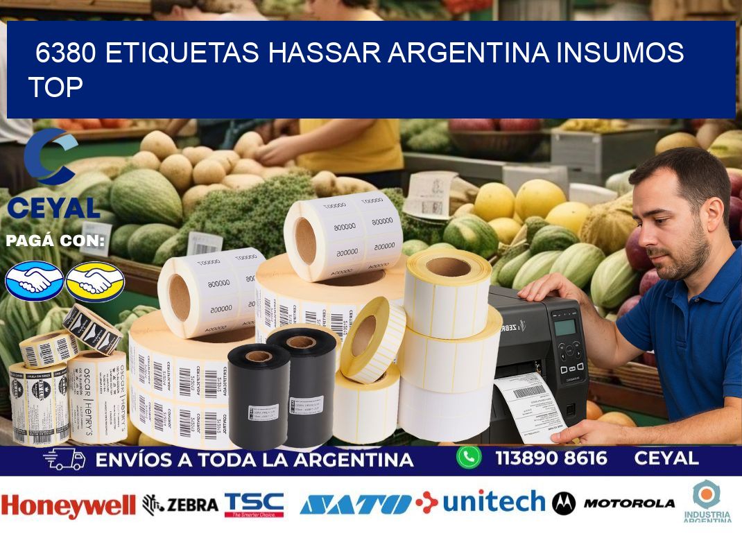 6380 etiquetas hassar argentina INSUMOS TOP
