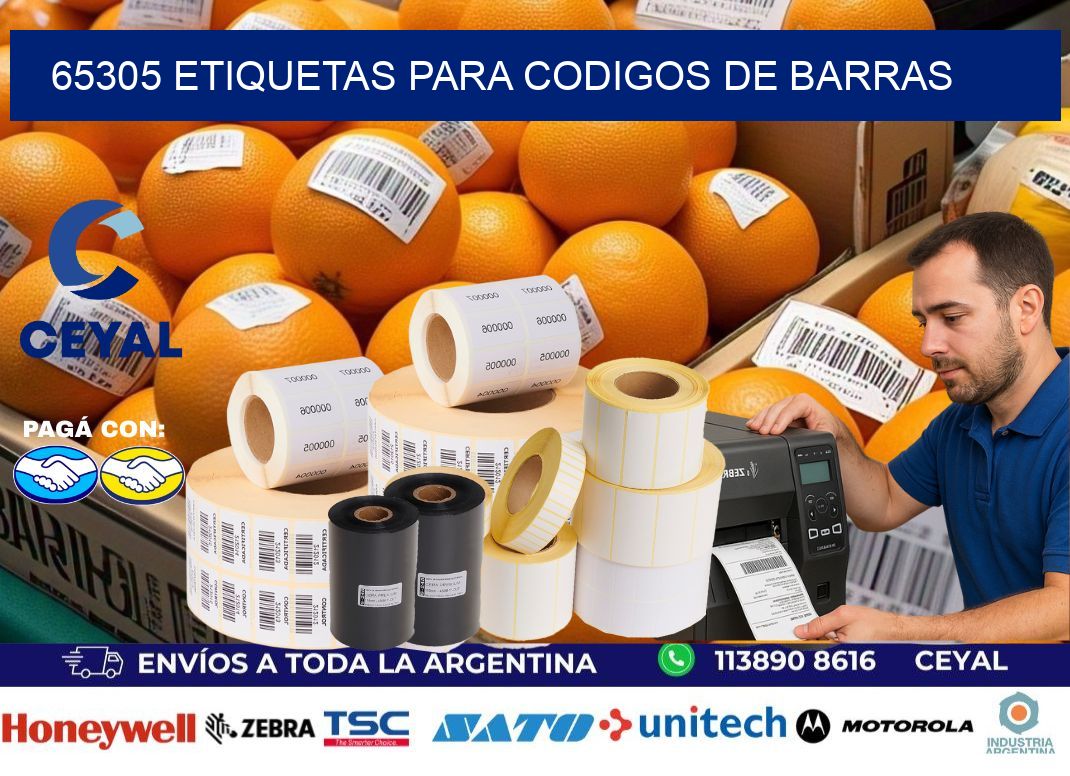 65305 ETIQUETAS PARA CODIGOS DE BARRAS