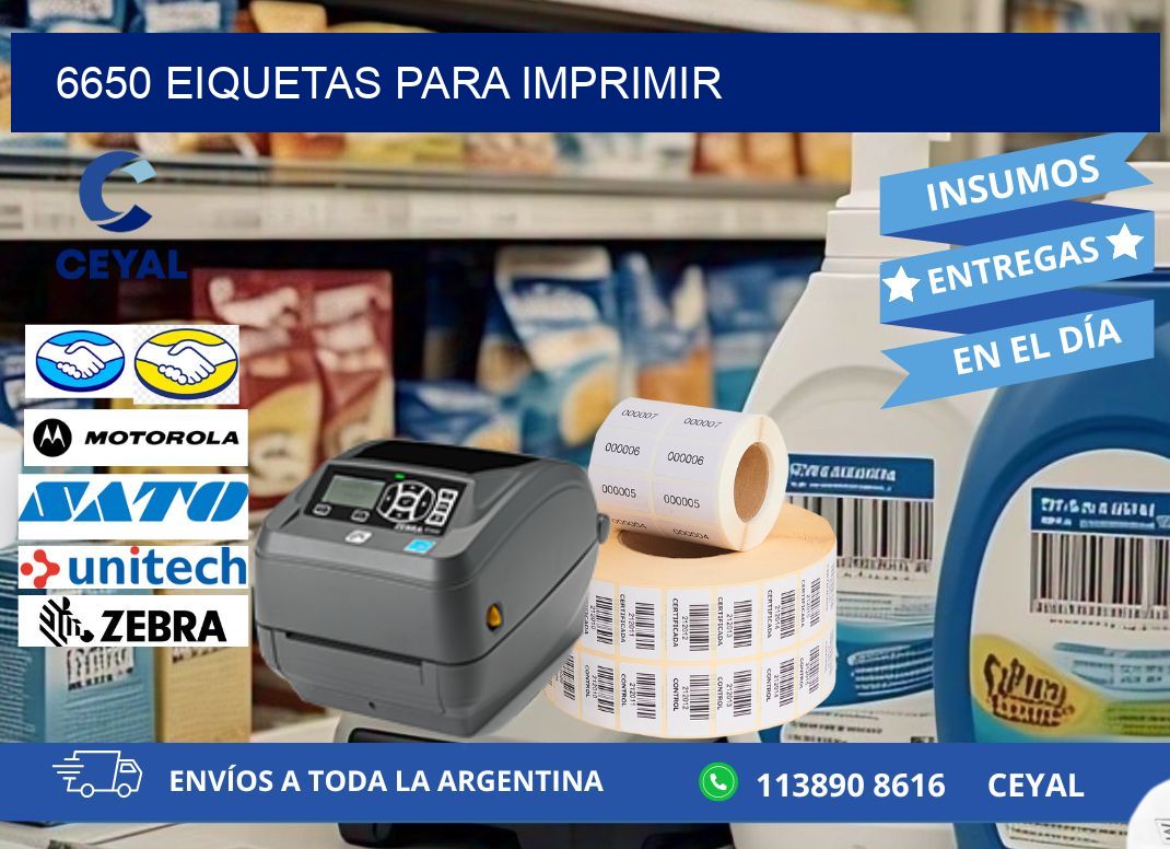 6650 EIQUETAS PARA IMPRIMIR