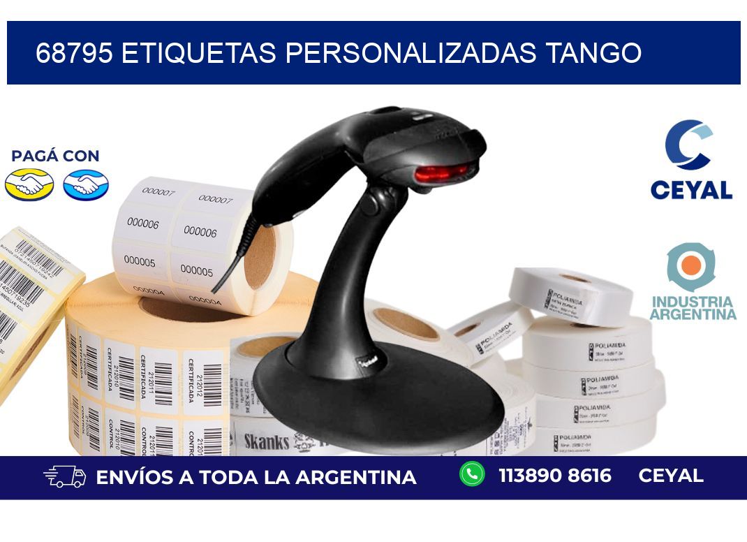 68795 ETIQUETAS PERSONALIZADAS TANGO