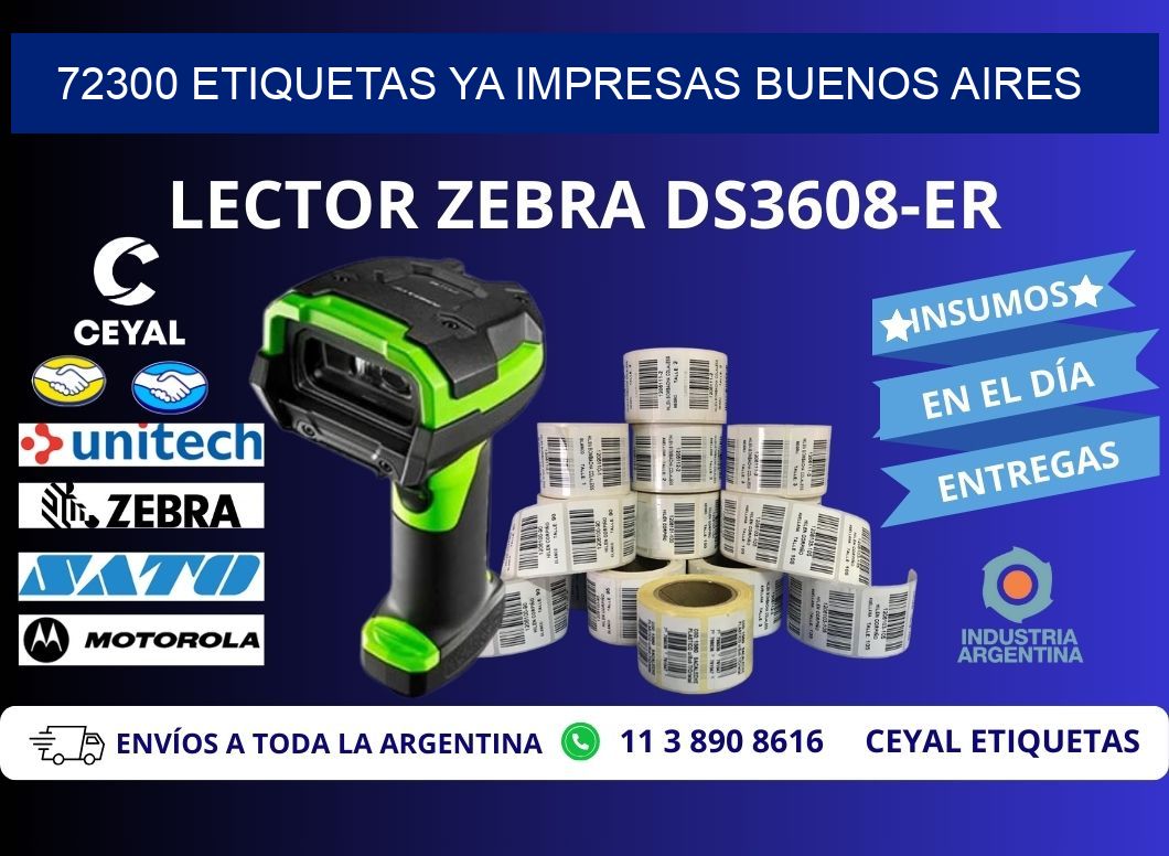 72300 ETIQUETAS YA IMPRESAS BUENOS AIRES