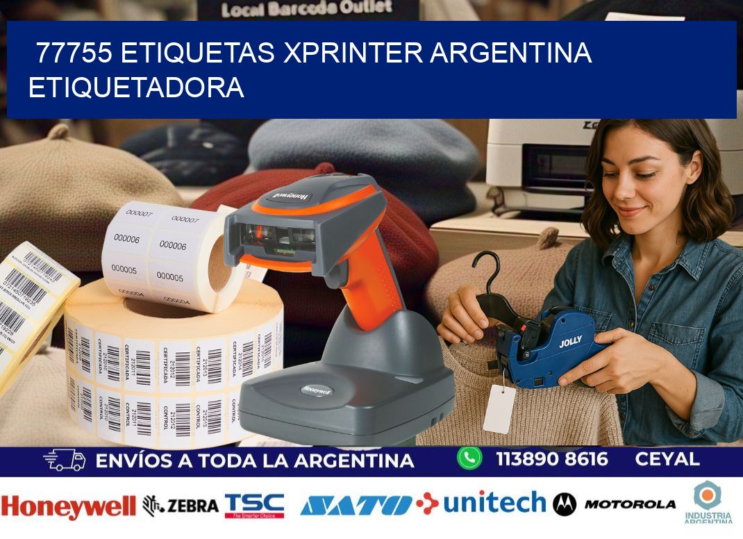 77755 etiquetas xprinter argentina ETIQUETADORA