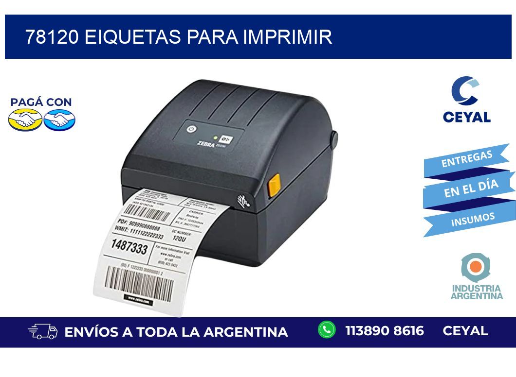 78120 EIQUETAS PARA IMPRIMIR