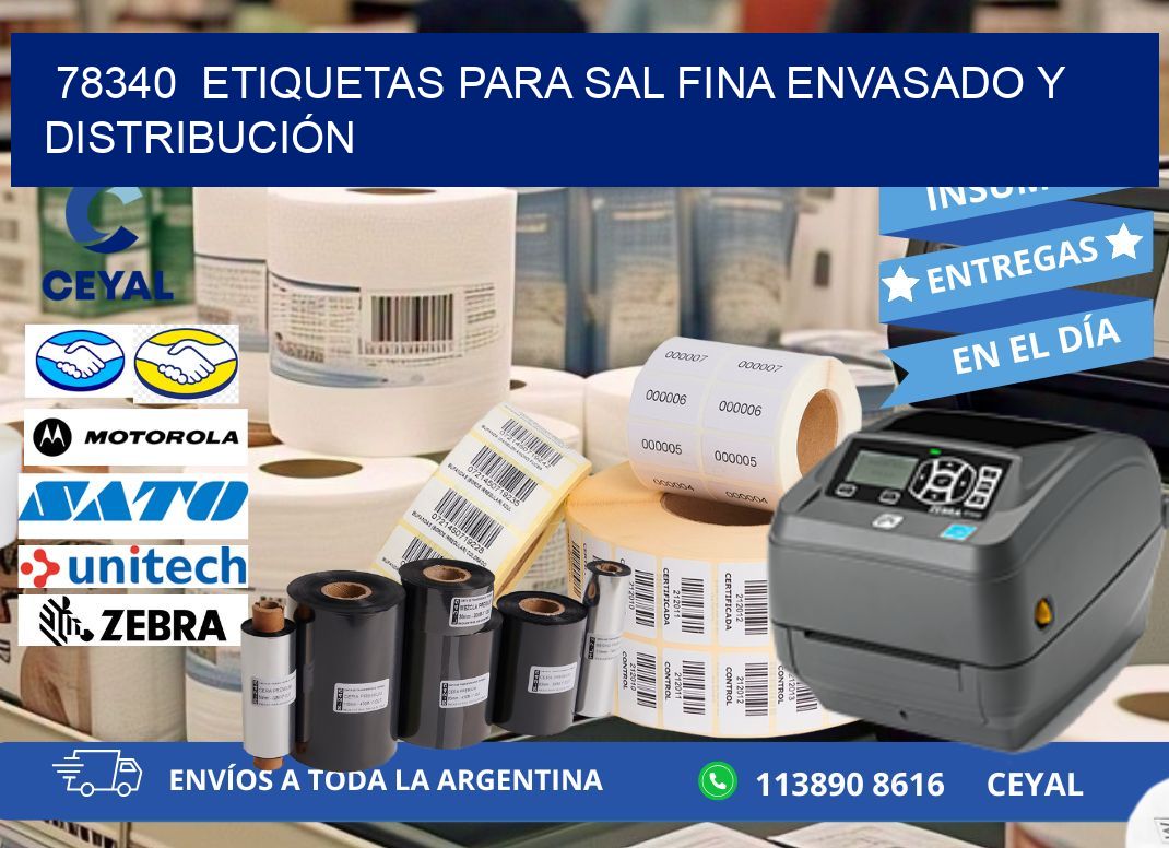 78340  ETIQUETAS PARA SAL FINA ENVASADO Y DISTRIBUCIÓN