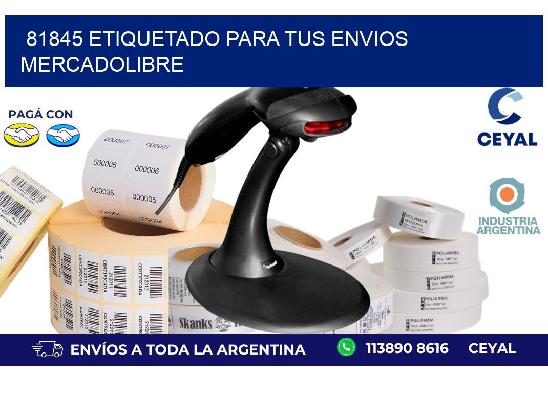 81845 ETIQUETADO PARA TUS ENVIOS MERCADOLIBRE