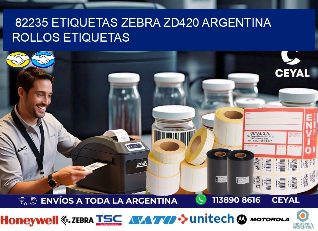 82235 etiquetas zebra zd420 argentina ROLLOS ETIQUETAS