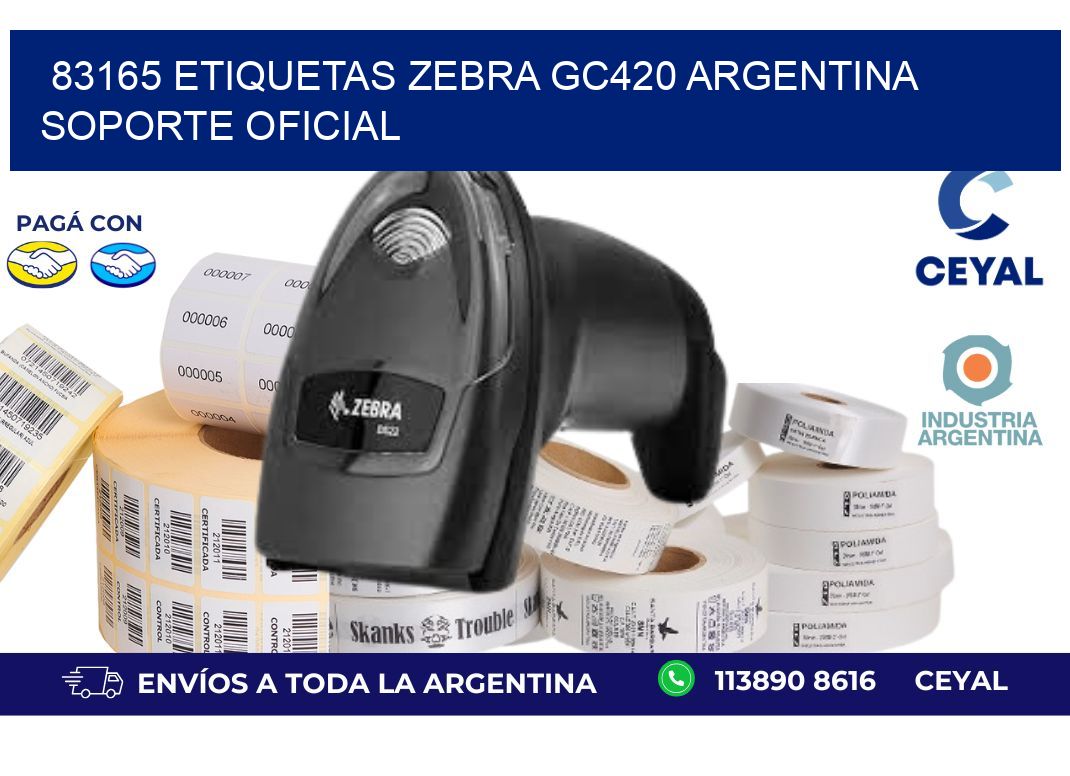 83165 etiquetas zebra gc420 argentina SOPORTE OFICIAL