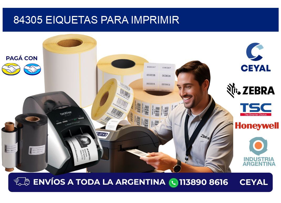 84305 EIQUETAS PARA IMPRIMIR