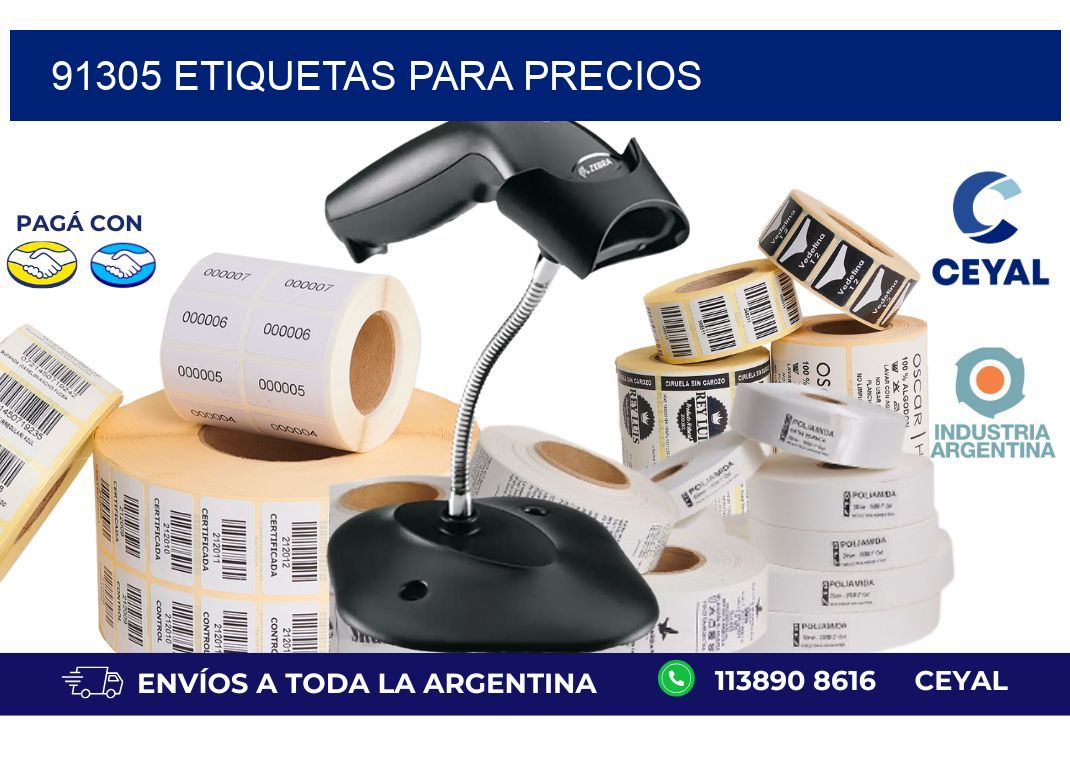 91305 ETIQUETAS PARA PRECIOS