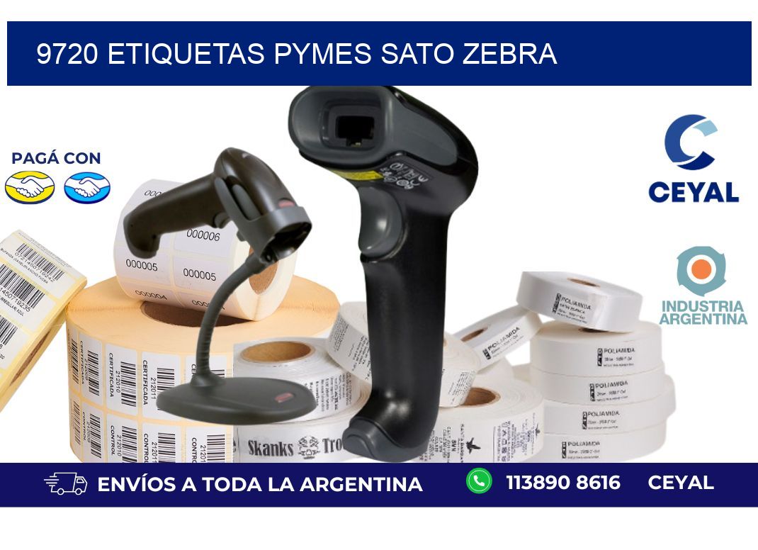 9720 ETIQUETAS PYMES SATO ZEBRA