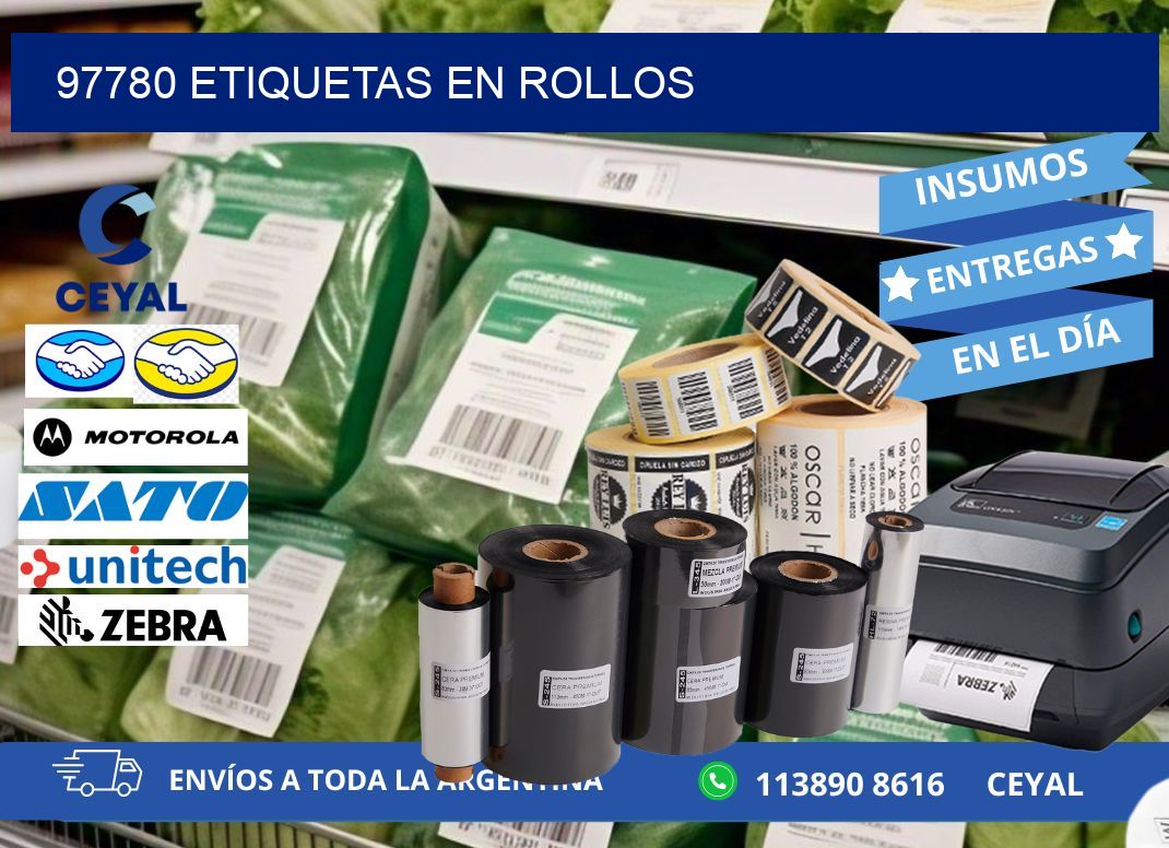 97780 ETIQUETAS EN ROLLOS