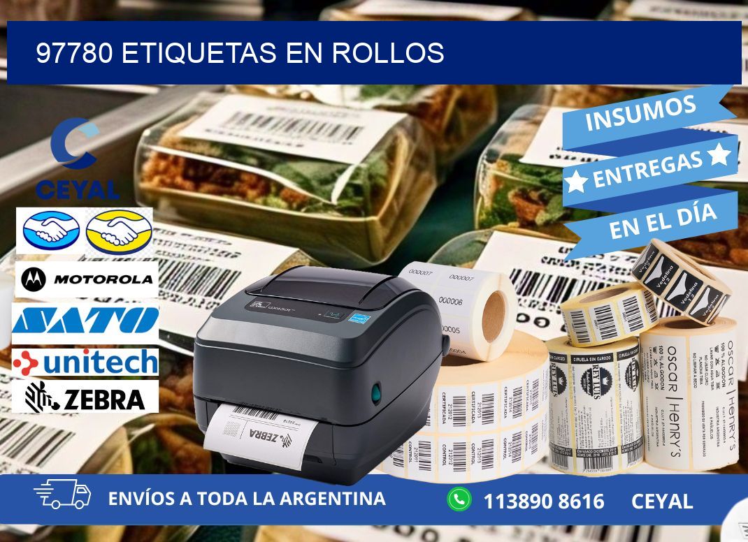97780 ETIQUETAS EN ROLLOS