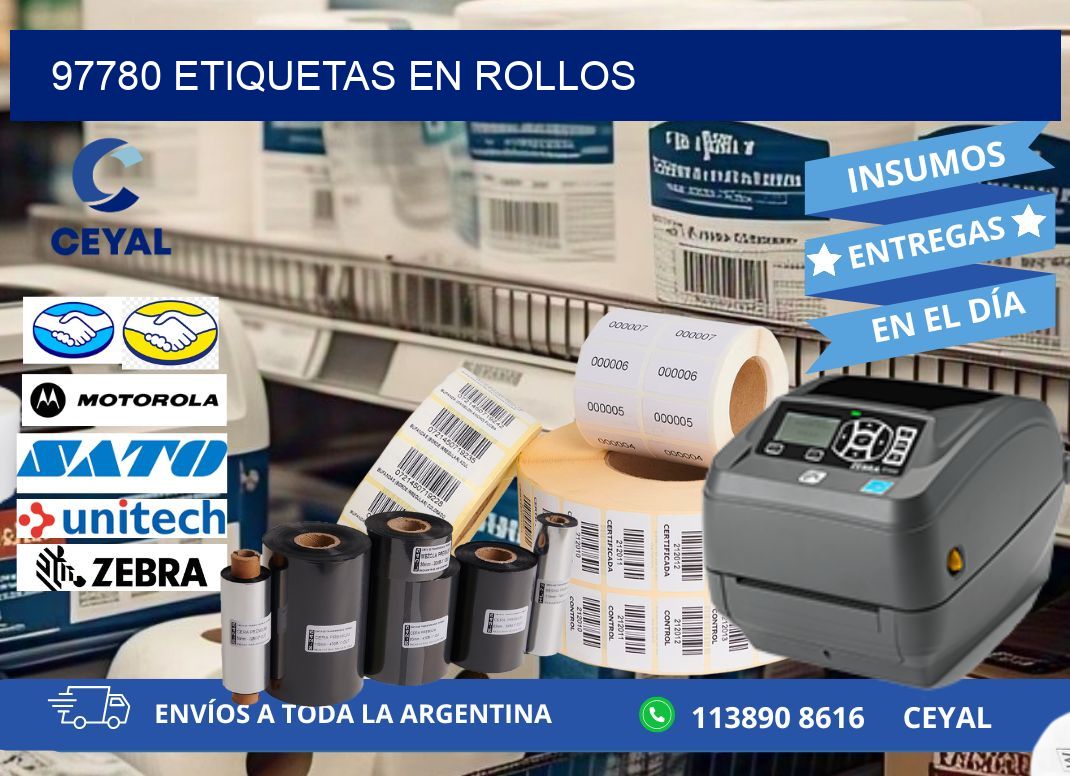 97780 ETIQUETAS EN ROLLOS