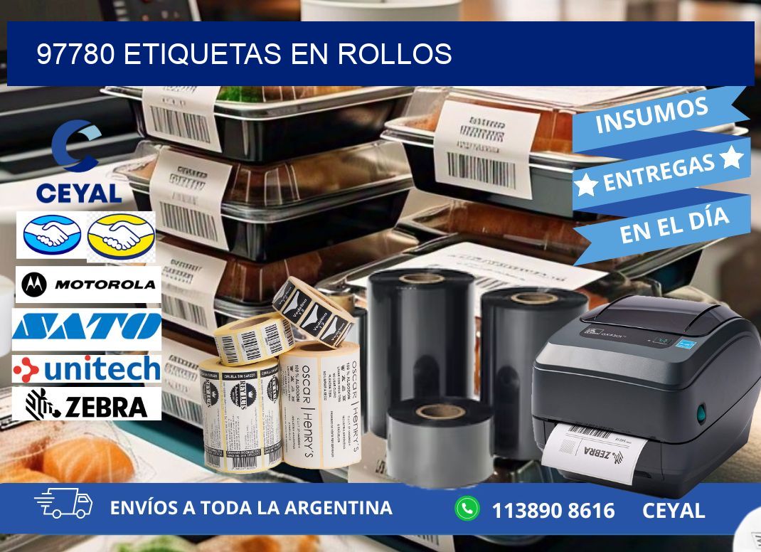 97780 ETIQUETAS EN ROLLOS