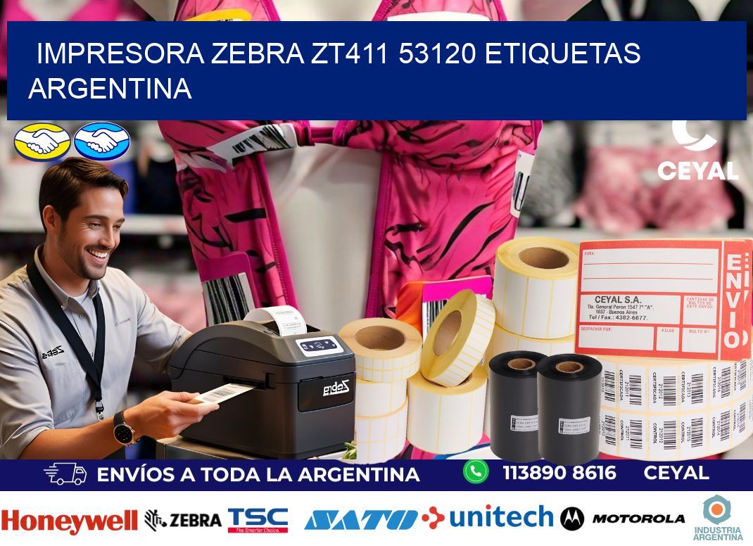 Impresora zebra zt411 53120 etiquetas argentina