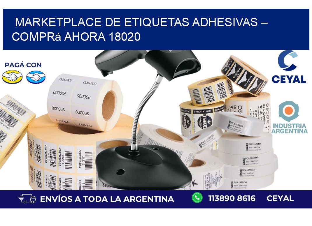 Marketplace de Etiquetas Adhesivas – Comprá Ahora 18020