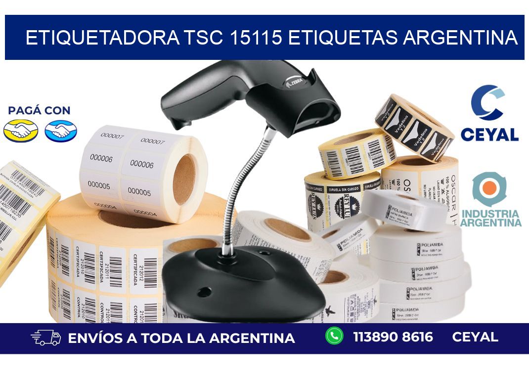 etiquetadora tsc 15115 etiquetas argentina