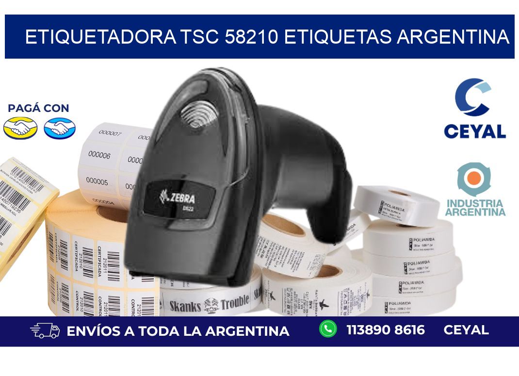 etiquetadora tsc 58210 etiquetas argentina