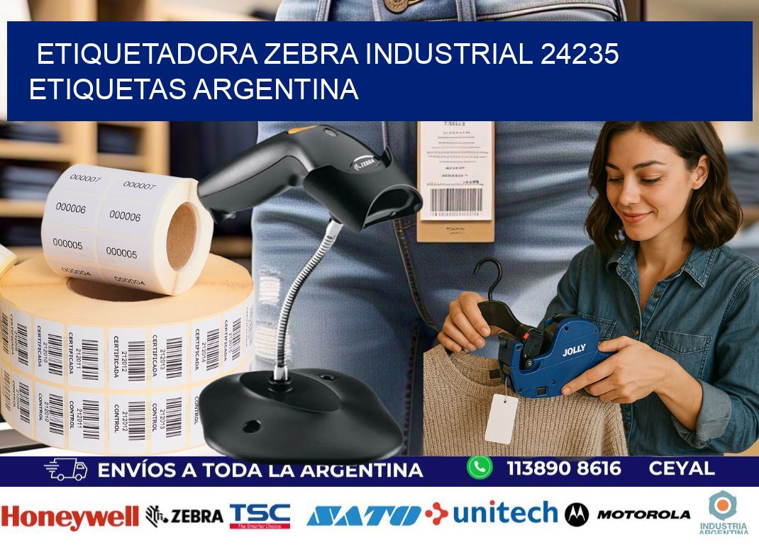 etiquetadora zebra industrial 24235 etiquetas argentina