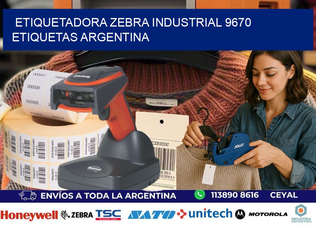 etiquetadora zebra industrial 9670 etiquetas argentina
